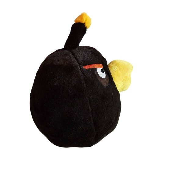 Angry Birds Black Bomb Character 8" Plush Toy No Sound 2010 Commonwealth - Picture 4 of 8
